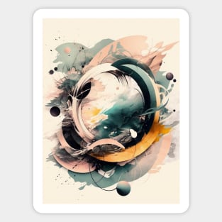 Eternal Horizon: A Timeless Abstract Sticker